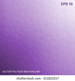 Vector polygon background. Low-poly, violet, abstract, geometric background