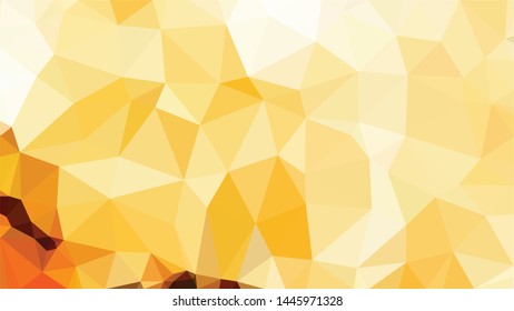 Vector Polygon Background - orange, yellow gradient
