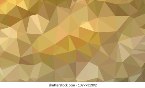 Vector Polygon Background - yellow, brown and gold gradient