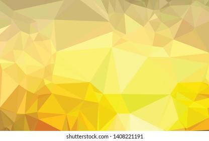 Vector Polygon Background -  yellow and gold gradient
