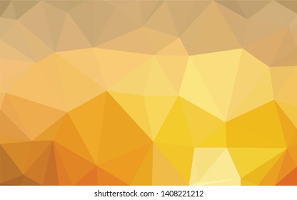 Vector Polygon Background -  yellow and gold gradient
