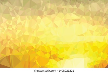 Vector Polygon Background -  yellow and gold gradient
