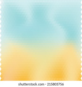Vector Polygon Beach Background Illustration