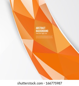 Vector polygon brochure. Abstract background pattern and line