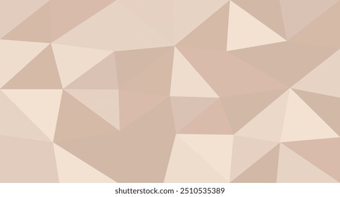 vector polygon brown abstract background realistic abstract geometric hexagon pattern.