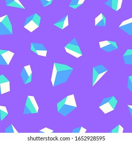 vector polygon geometric seamless pattern on violet