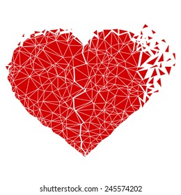 Vector Polygon Jewel Heart 