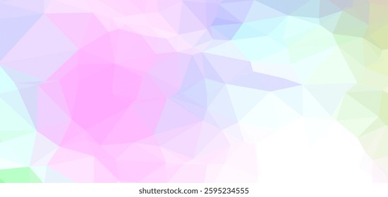 vector polygonal abstract background realistic Polygonal Mosaic Light Rainbow