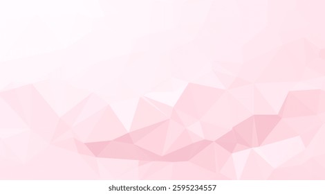 vector polygonal abstract background realistic Polygonal Mosaic Light pink