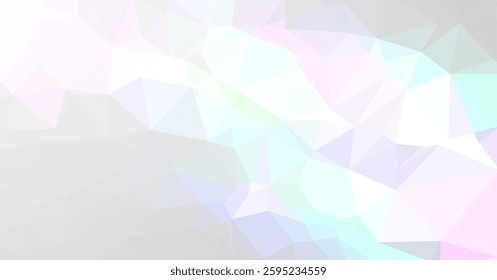 vector polygonal abstract background realistic Polygonal Mosaic Bright white