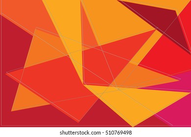 vector polygonal abstract background unusual order