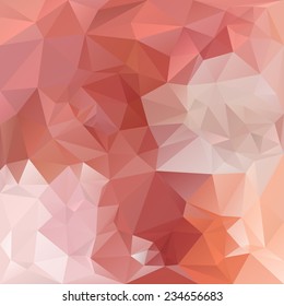 vector polygonal background with irregular tessellations pattern - triangular design in orange colors - opal