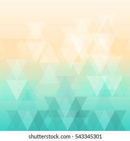 Vector of Polygonal background, summer pattern with trendy color.