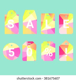 Vector polygonal design element for print, prensentations, web-sites and apps