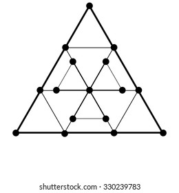 Pythagorean Tetractys Sacred Geometry Tetrad Pythagoras Stock Vector ...