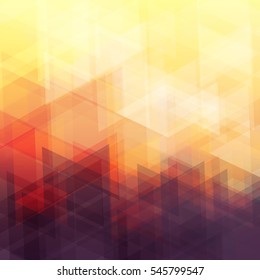 Vector of polygonal pattern background with trendy color.