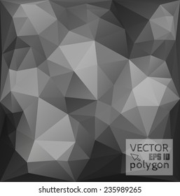 Vector polygonal pattern. Contemporary abstract geometry background. Spectrum digital backdrop. Modern and trendy design. Creative crumpled polygon.