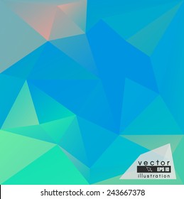 Vector polygonal pattern. Contemporary abstract geometry background. Color banner. Spectrum digital backdrop. Modern and trendy design. Creative crumpled polygon.