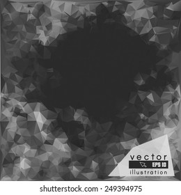 Vector polygonal pattern. Contemporary abstract geometry background. Color banner. Spectrum digital backdrop. Modern and trendy design. Creative crumpled polygon.