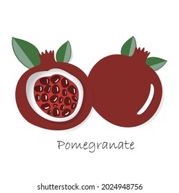 Vector pomegranate design for flyers, banners and greeting cards. 