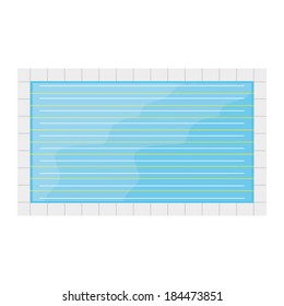 Vector Pool Illustration Isolated On White Background