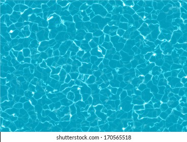 Vector pool or ocean water caustic texture background