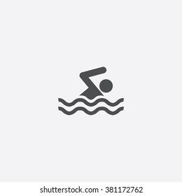 Vector pool swimmer Icon