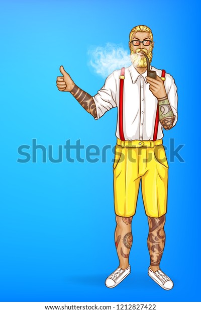 Vector Pop Art Blonde Haired Man Stock Vector Royalty Free