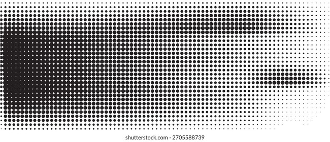 Fondo de Plantilla de semitono punteado de arte pop Vector. Patrón Abstractas con puntos.a