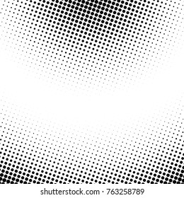 Fondo de plantilla de media tonalidad de arte pop vectorial. Patrón abstracto con puntos.