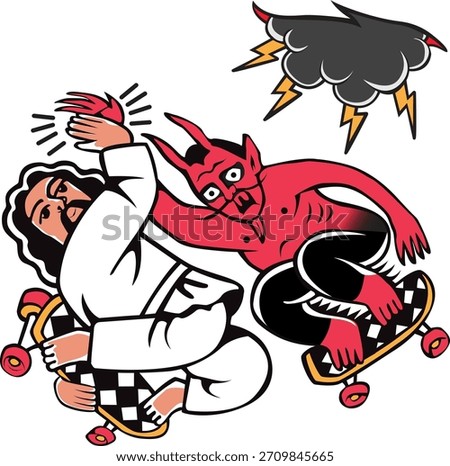 vector pop art old school tattoo