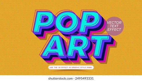 vector pop art style editable text effect 02