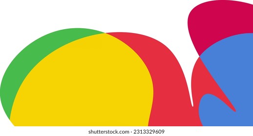 vector pop background with colorful wavy shapes frame
