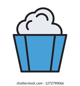 vector popcorn icon 
