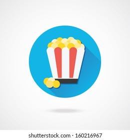 Vector Popcorn Icon