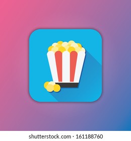 Vector Popcorn Icon
