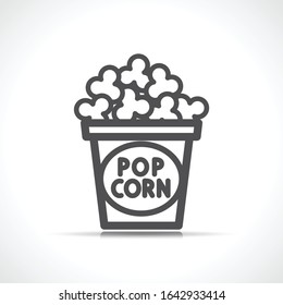Vector popcorn symbol icon design