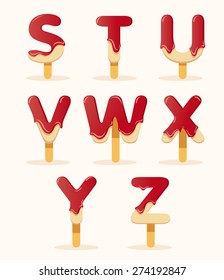 Popsicle Alphabet Images, Stock Photos & Vectors | Shutterstock