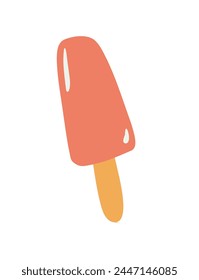 Vector popsicles, ice cream on stick.