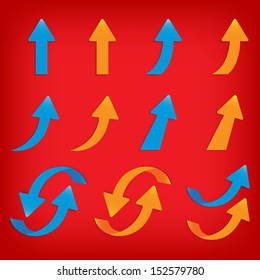 vector popular arrow sticker set pack isolated