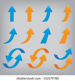vector popular arrow sticker set pack isolated