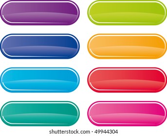 Set Shiny Buttons Illustration Vector Eps Stock Vector (Royalty Free ...