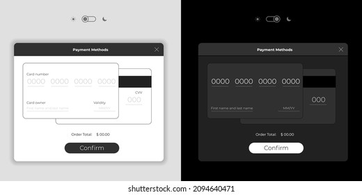 Vector pop-up illustration of Payment Methods