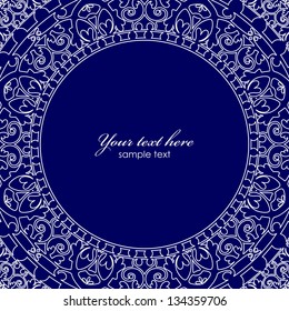 Vector porcelain style frame