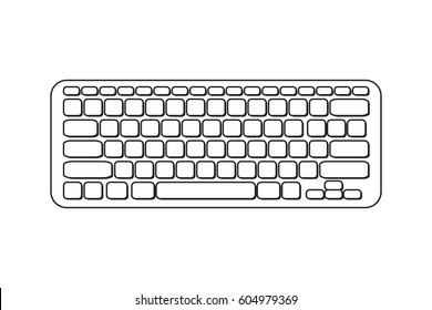 Illustration Vector Keyboard Made By Lines Stock Vector (Royalty Free ...