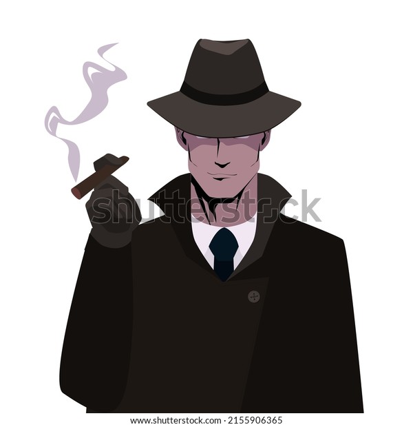 583 Detective Smoking Cigarette Stock Vectors, Images & Vector Art ...