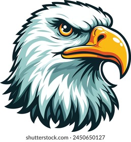 Vector Portrait of a Bald Eagle