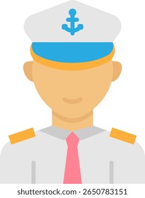 Vector Portrait of a Captain in Uniform