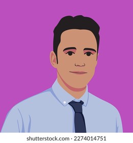 retrato vectorial avatar de caricatura perfecto para tu sitio web