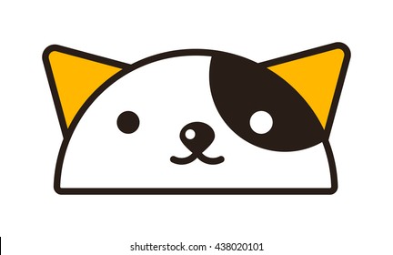 Vector Portrait Of Exotic Shorthair Kitty Head